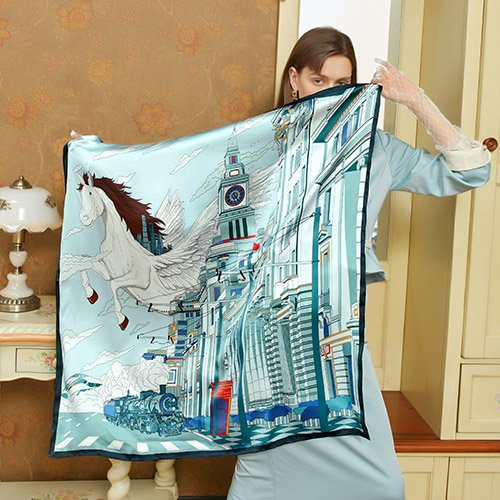 Horse-and-Building-Print-Scarf